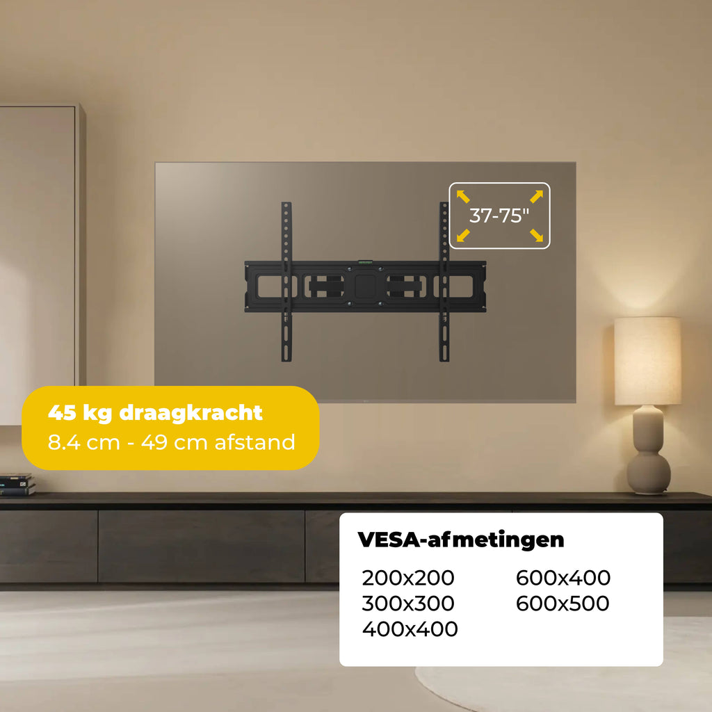 ESTILLO GEAR Draaibare TV-beugel | 37-75″ | Max 45 kg