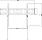 ESTILLO GEAR Vaste TV-beugel voor 37-80″ TV's | Max 50 kg