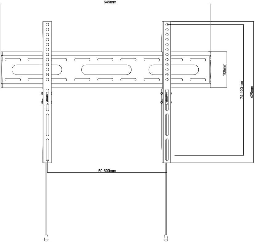 ESTILLO GEAR Vaste TV-beugel voor 37-80″ TV's | Max 50 kg