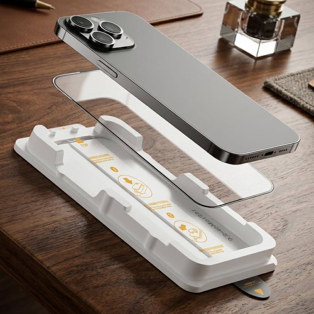 ESTILLO GEAR - Screenprotector voor iPhone, Gehard Glas