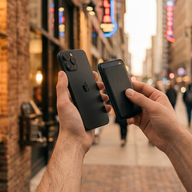 ESTILLO Gear Magnetische Pasjeshouder | Compatibel met iPhone, Geschikt voor 2-3 pasjes